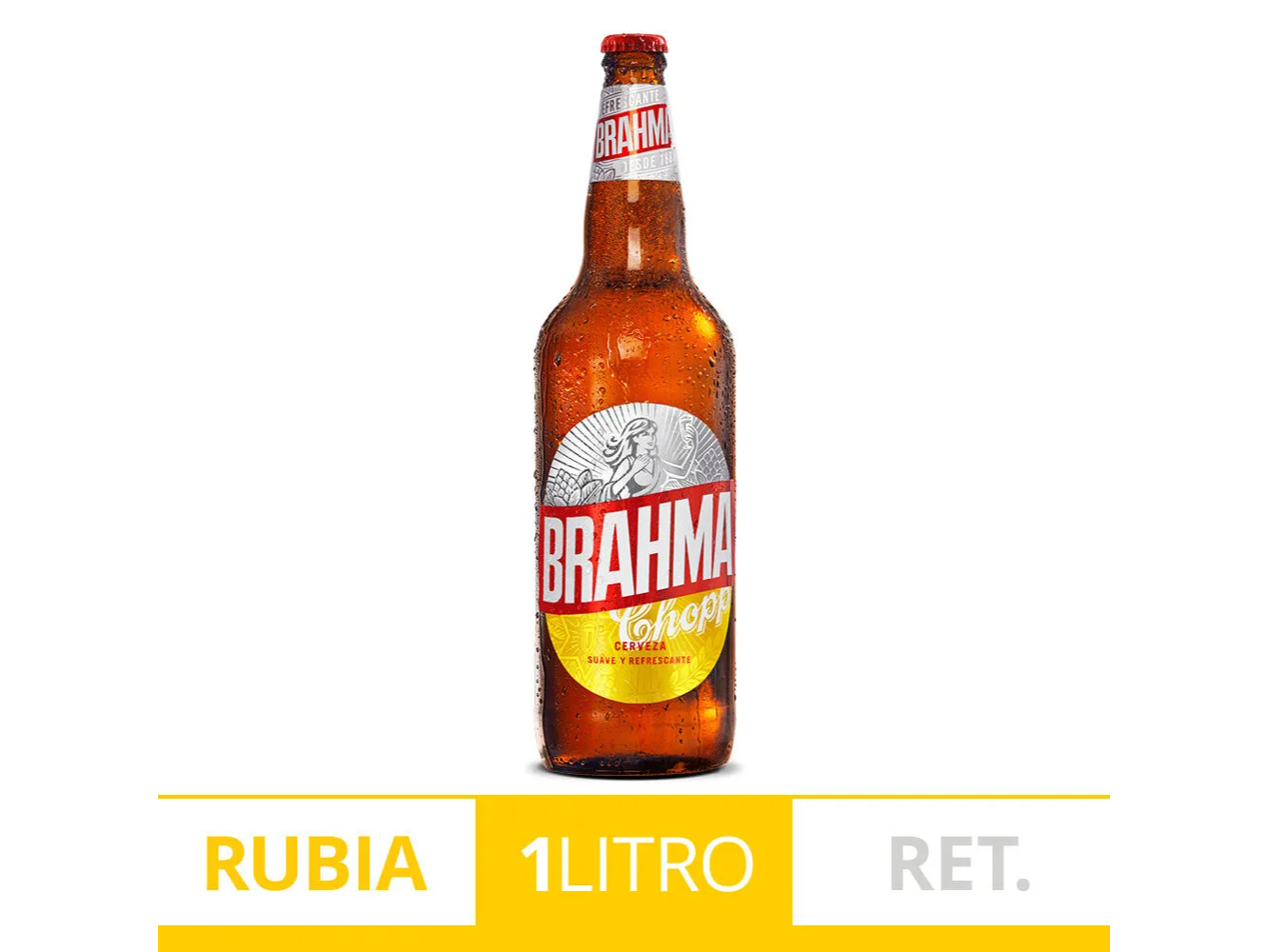 CERVEZA BRAHMA 1 LT