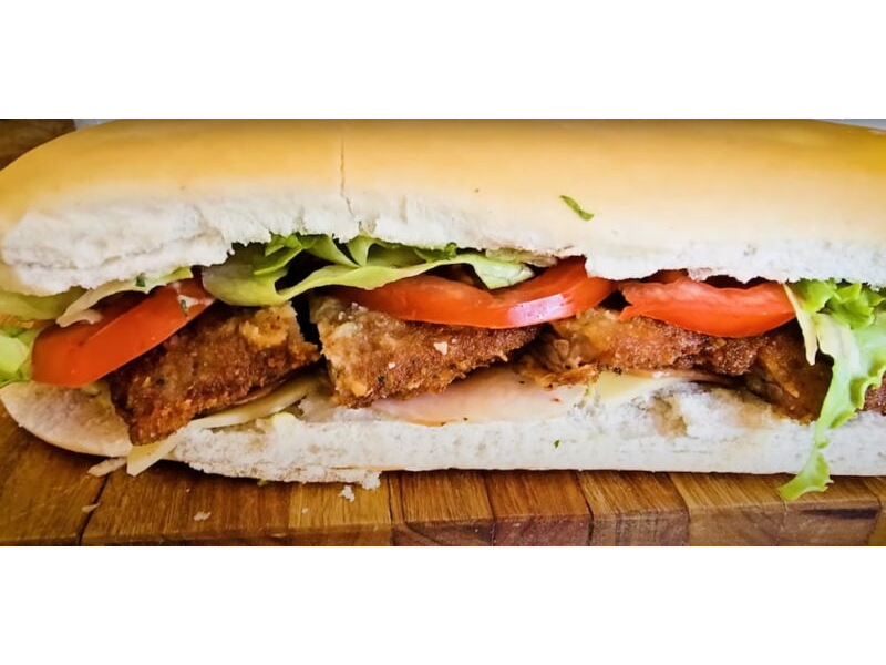 SANGUCHE DE MILANESA COMPLETA (CARNE O POLLO)