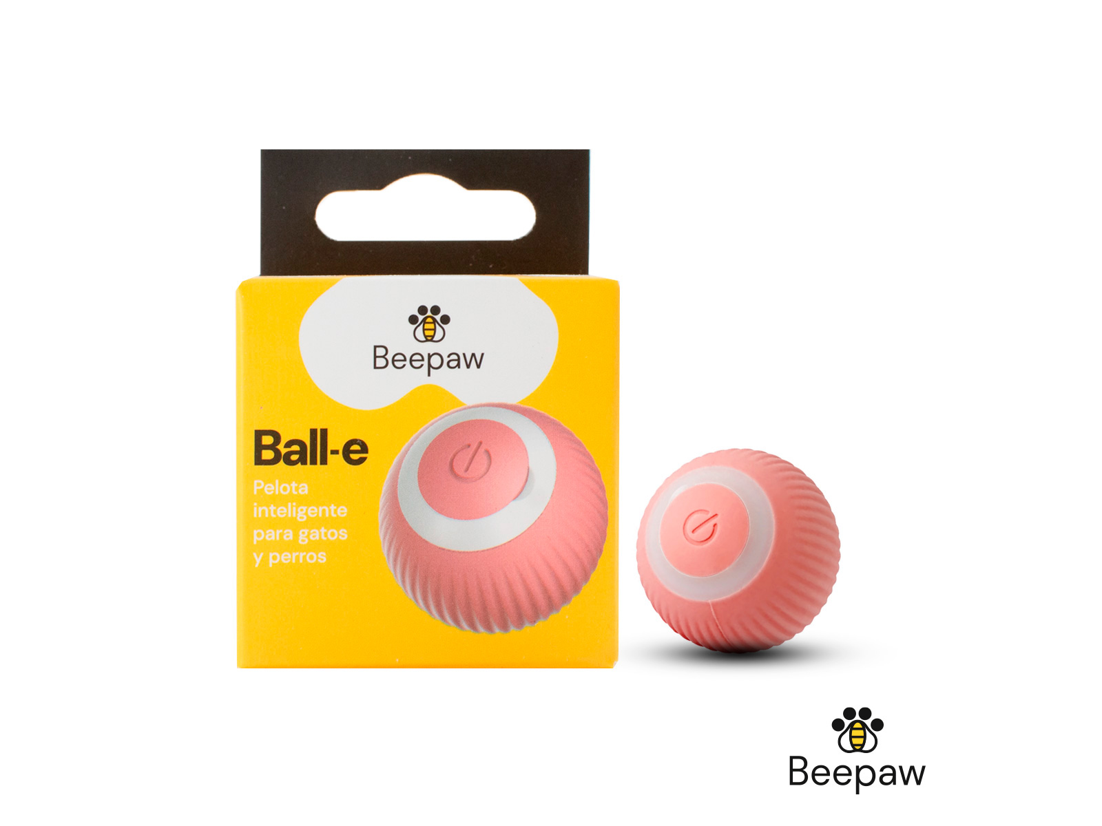 JUGUETE PELOTA INTELIGENTE BEEPAW BALL-E ROSA PEQUEÑA