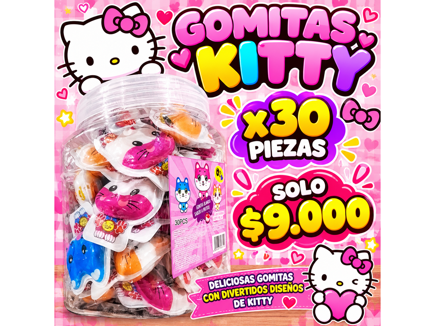 GOMITAS KITTY X 30