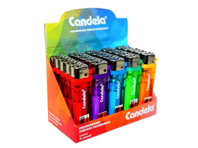 ENCENDEDOR CANDELA X 25 de MG DISTRIBUIDORA