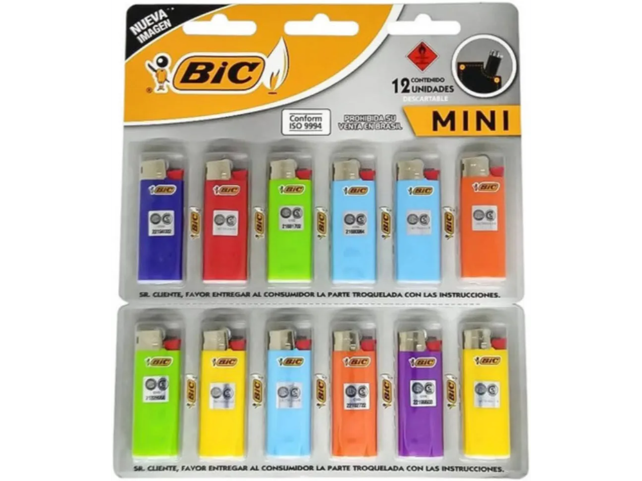 ENCENDEDOR MINI BIC X 6