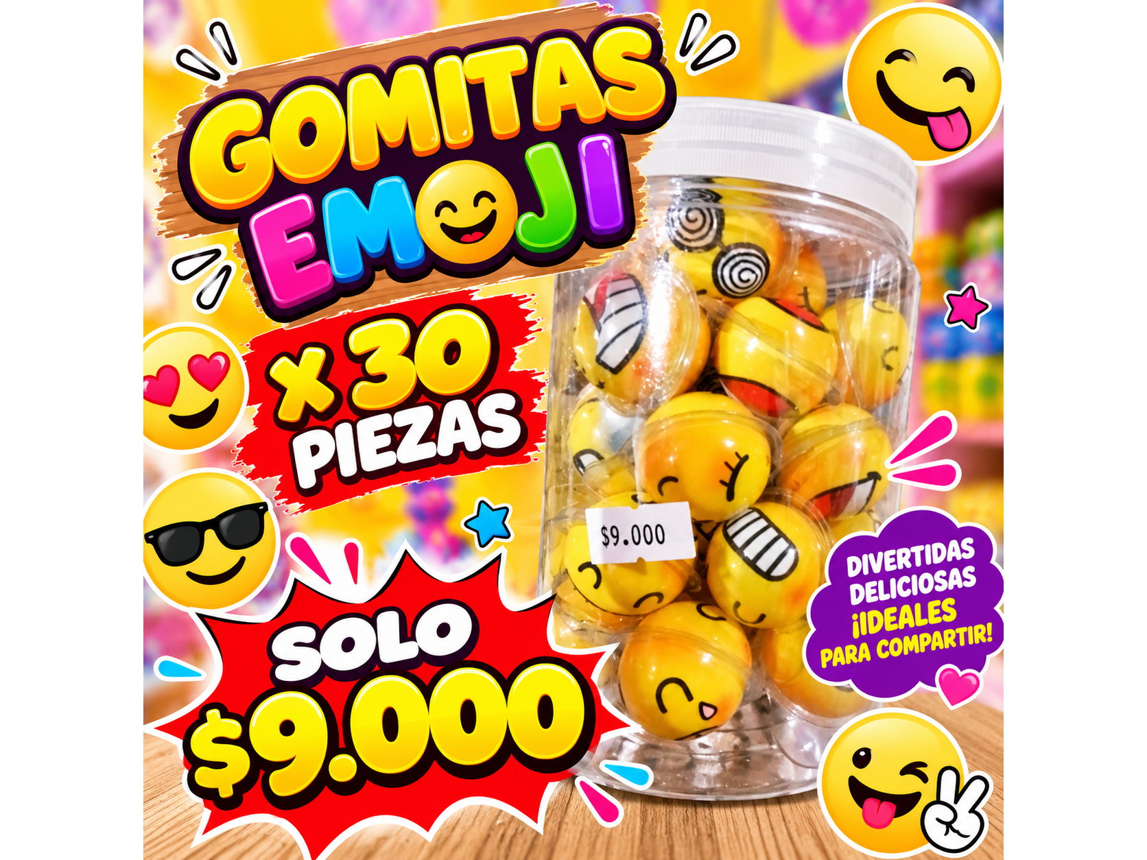 GOMITAS EMOJI X 30