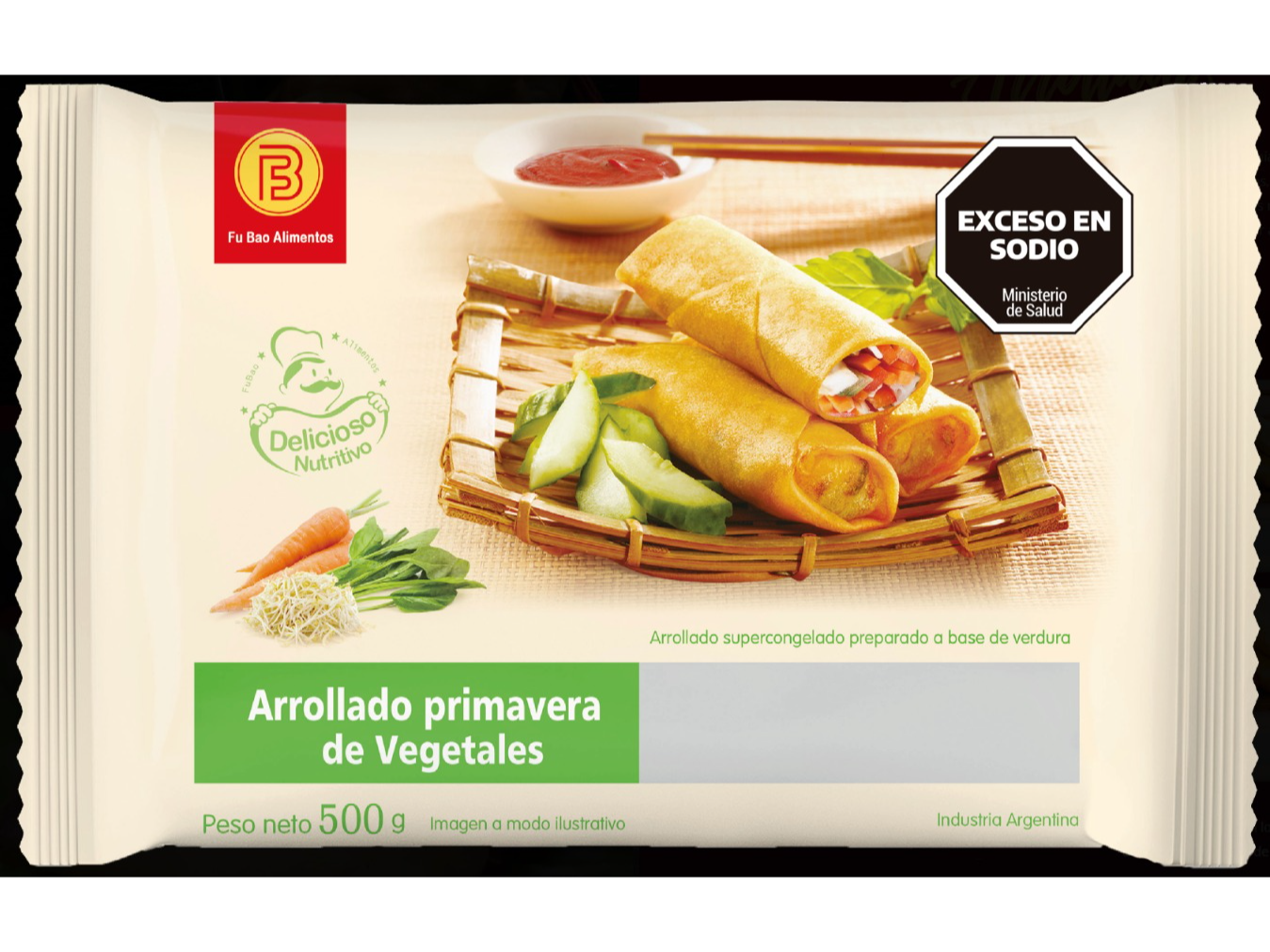 Arrolladitos Primavera Verdura x 12 un
