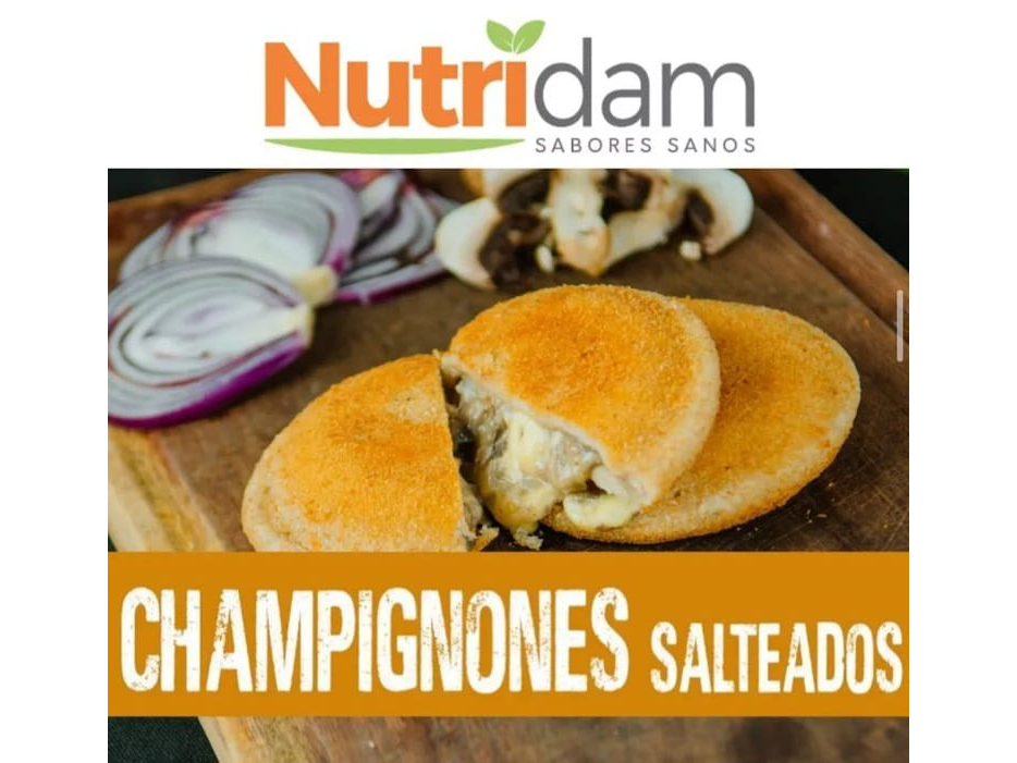 Milanesas de Soja Rellenas de Champiñones Salteados x4