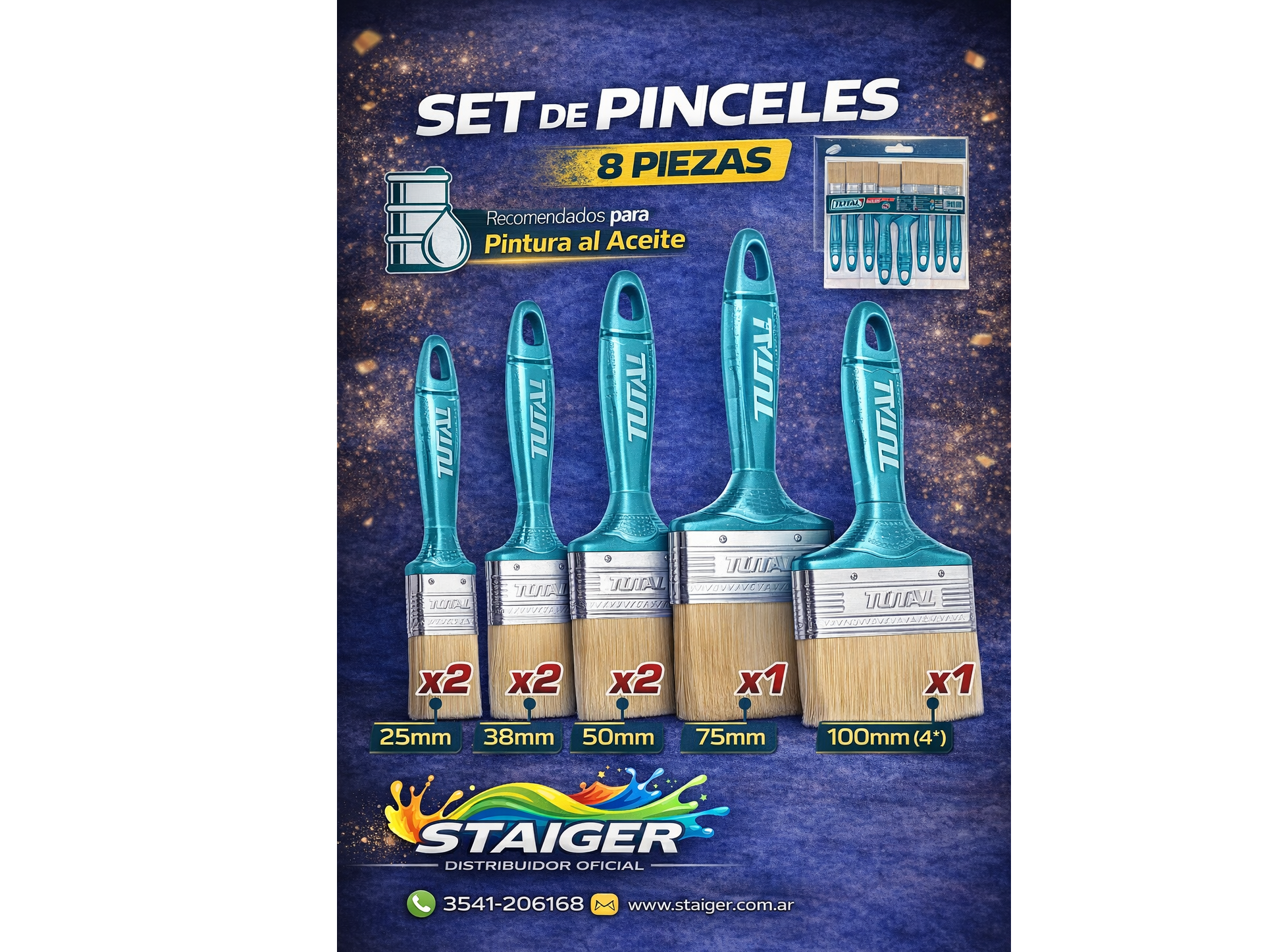 SER DE PINCELES 8pzs