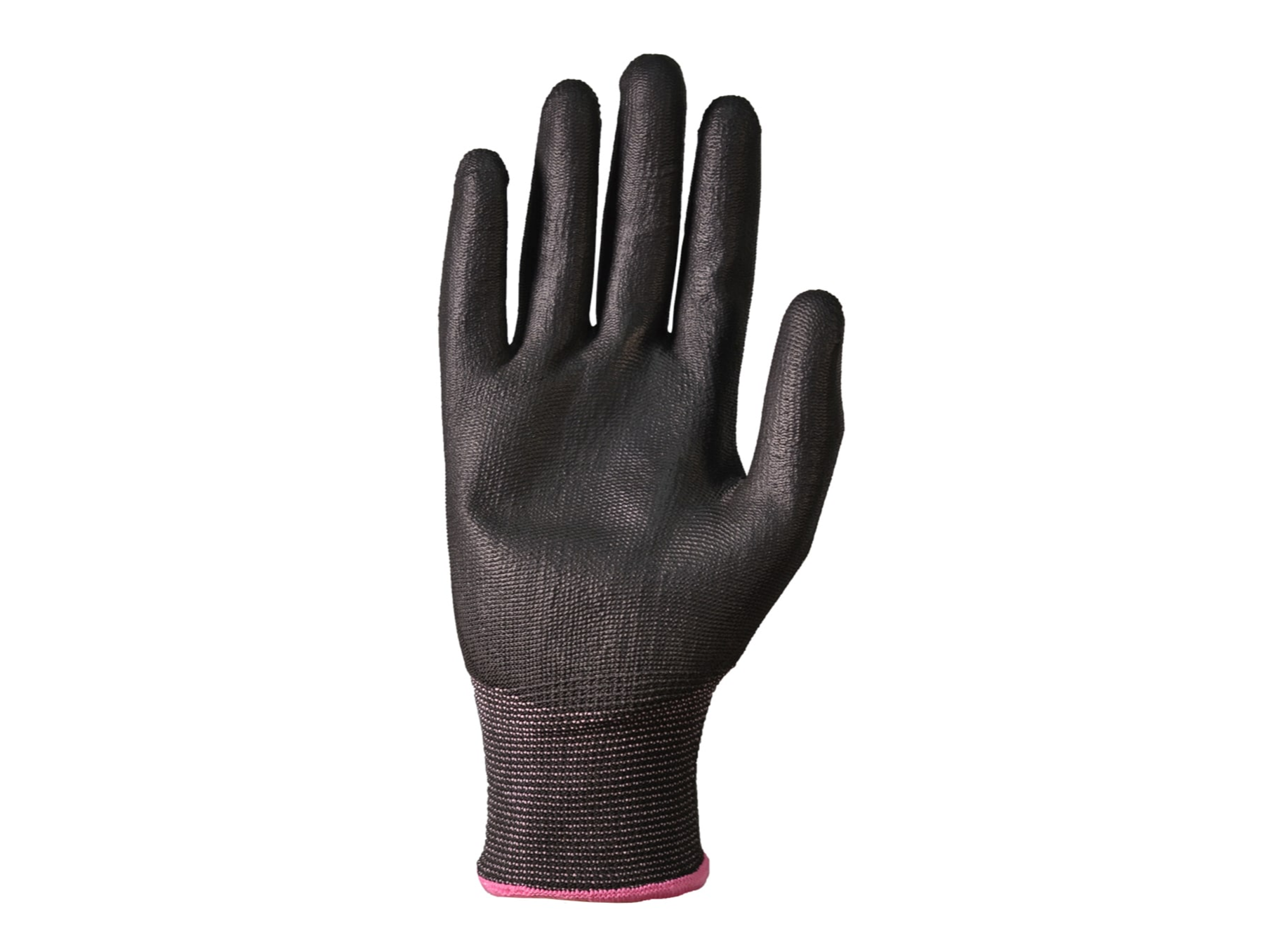 Guante Tejido, Sin Costura Recubierto en PU Espumado Negro
