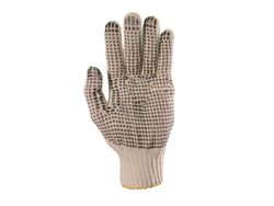 Guante Sin Costura Algodón Natural Moteado Talle 8 Economico x 12uni DPS811093E