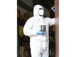 Mameluco Descartable 45 g/m2, Blanco Respirable Microporoso PP+PE, Tipo 5/6