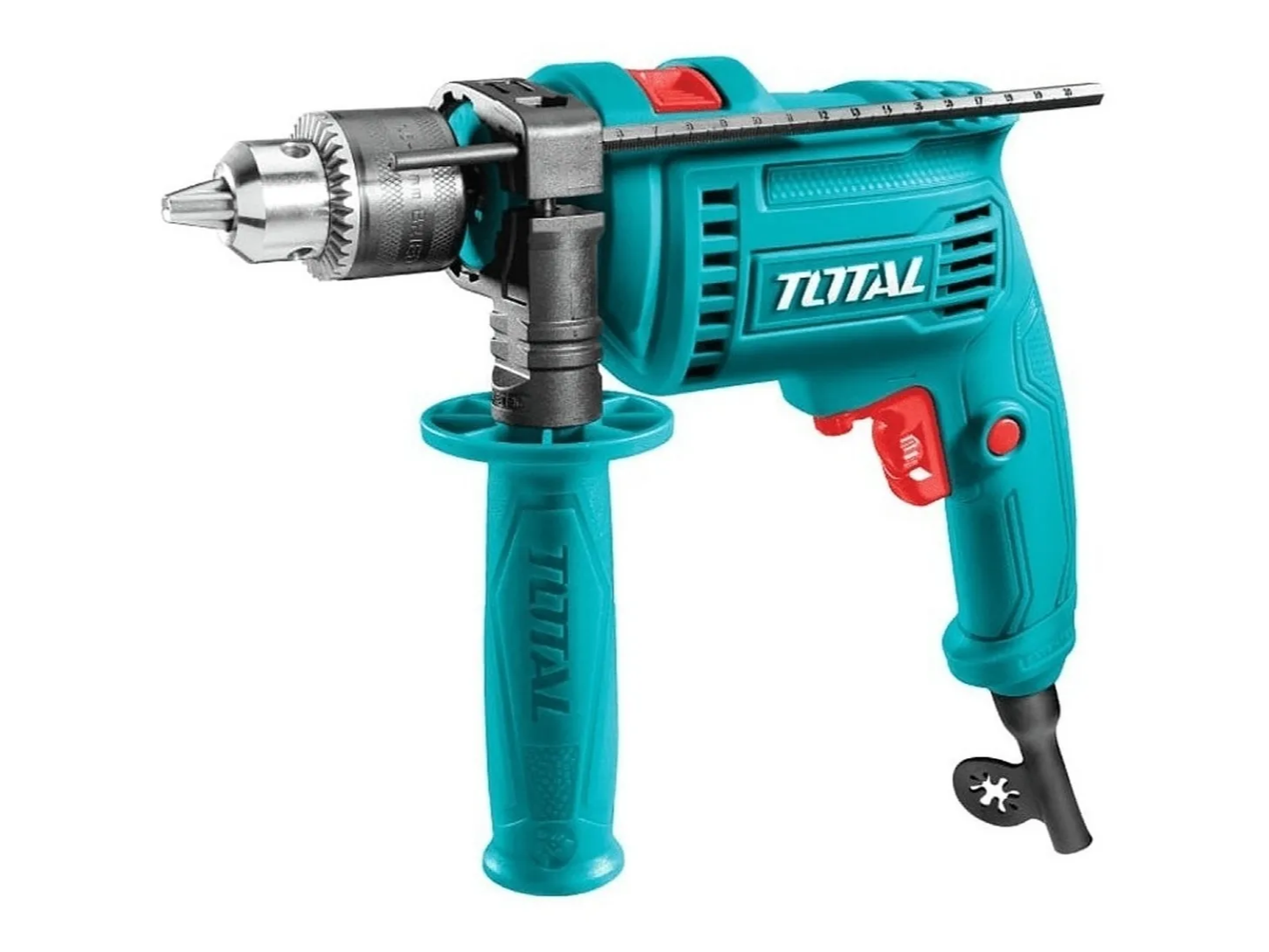 Taladro Atornillador Percutor Eléctrico TOTAL 680w 13mm 3000rpm