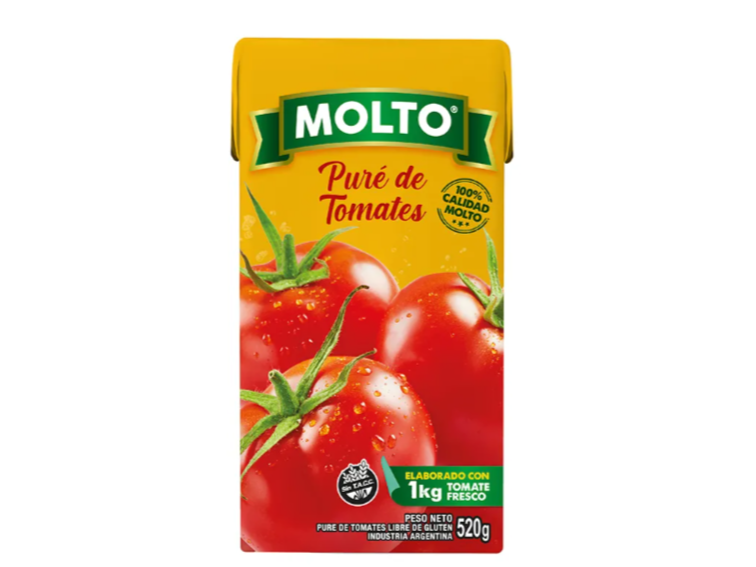 Puré de tomate molto 520g