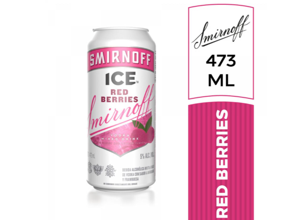 Smirnoff frutos rojos lata 473ml