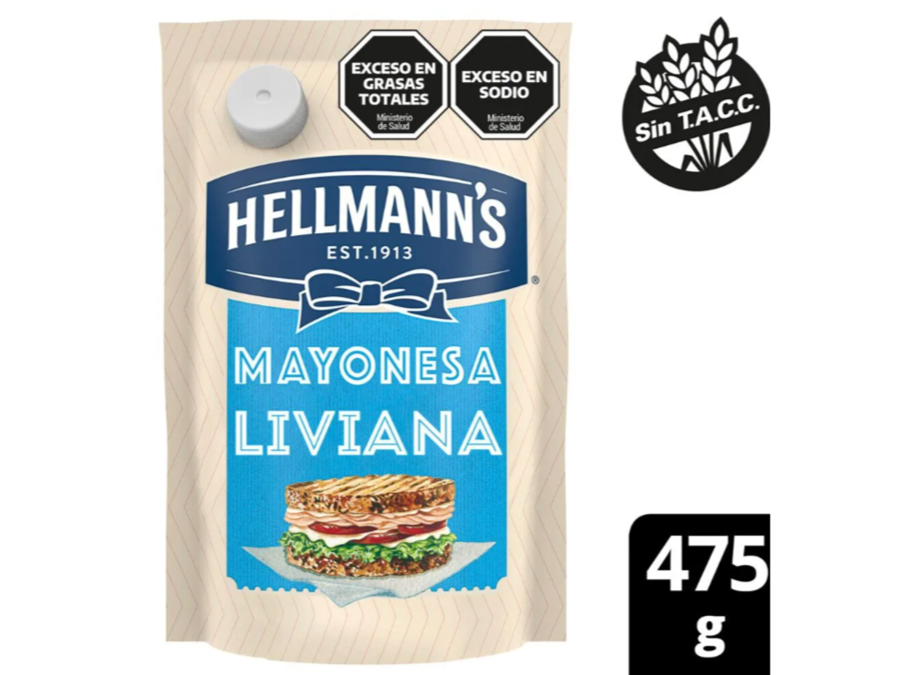 Mayonesa hellmams liviana 475g