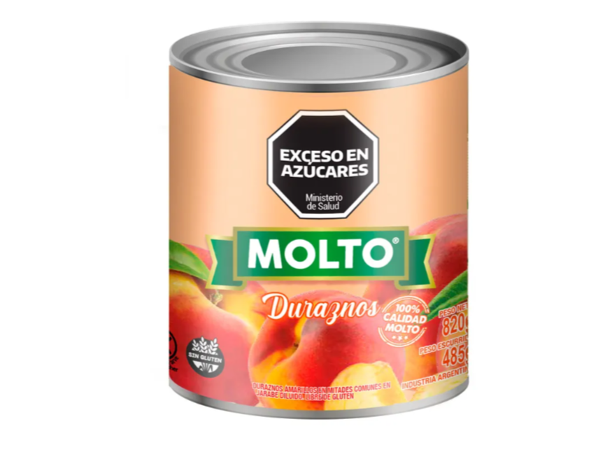 Durazno en lata molto 820g