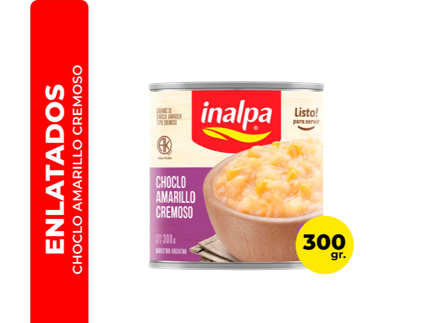 Choclo amarillo cremoso inalpa 300g