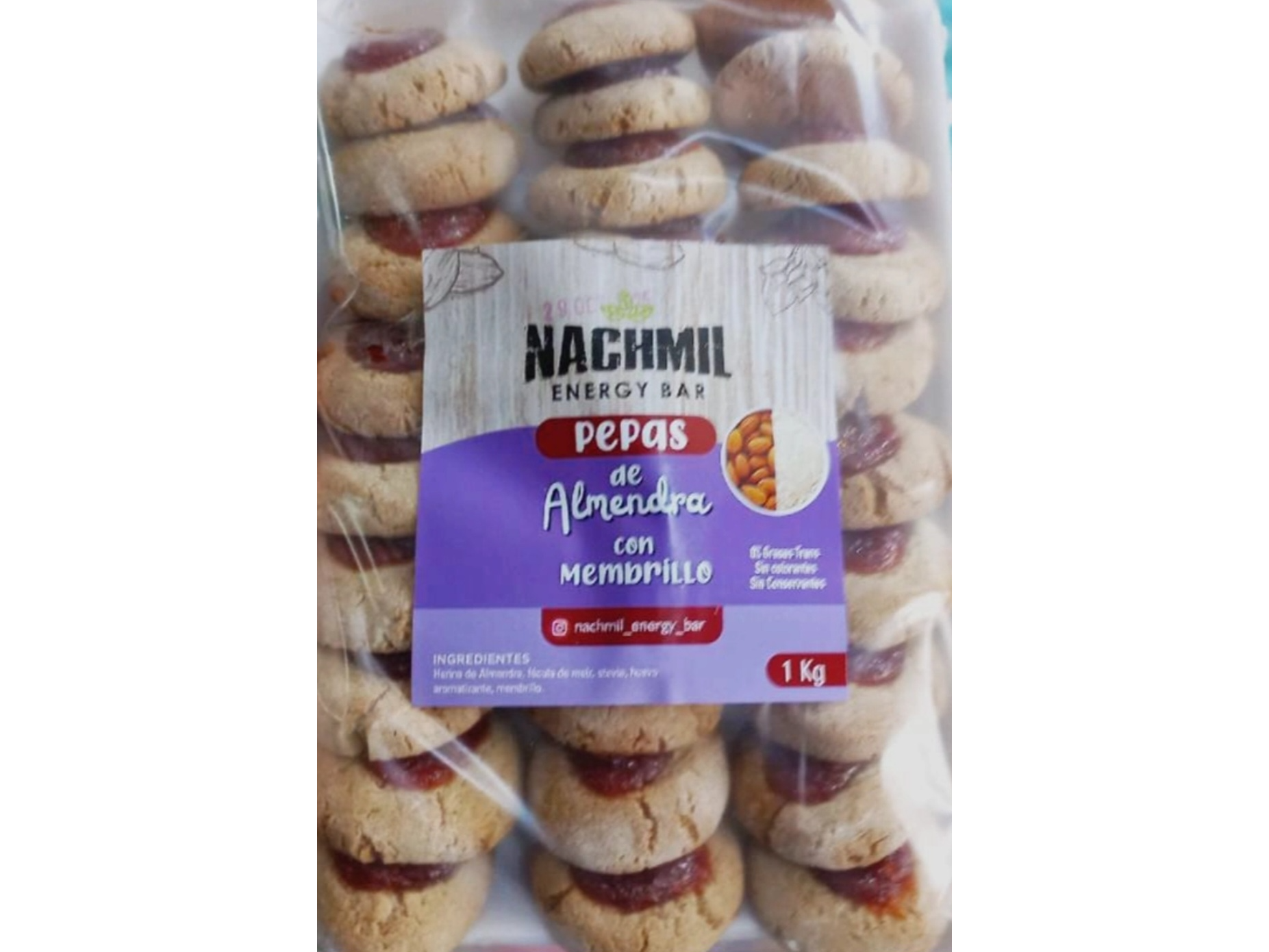 Pepas de Harina de Almendra y Membrillo