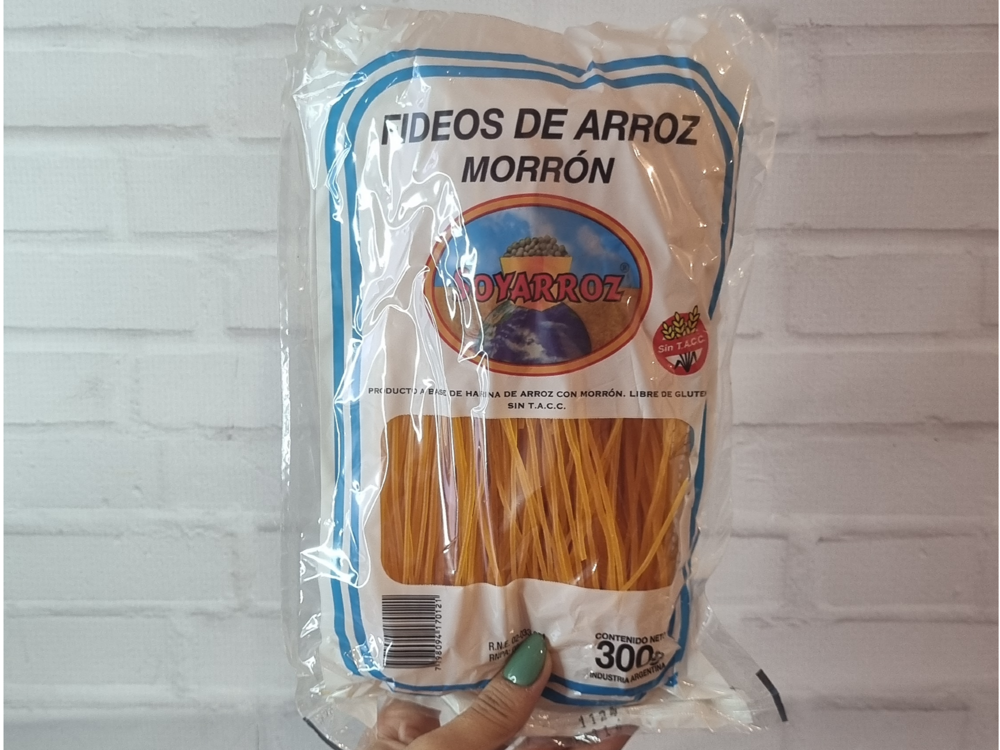 Fideos de arroz Soy arroz morron