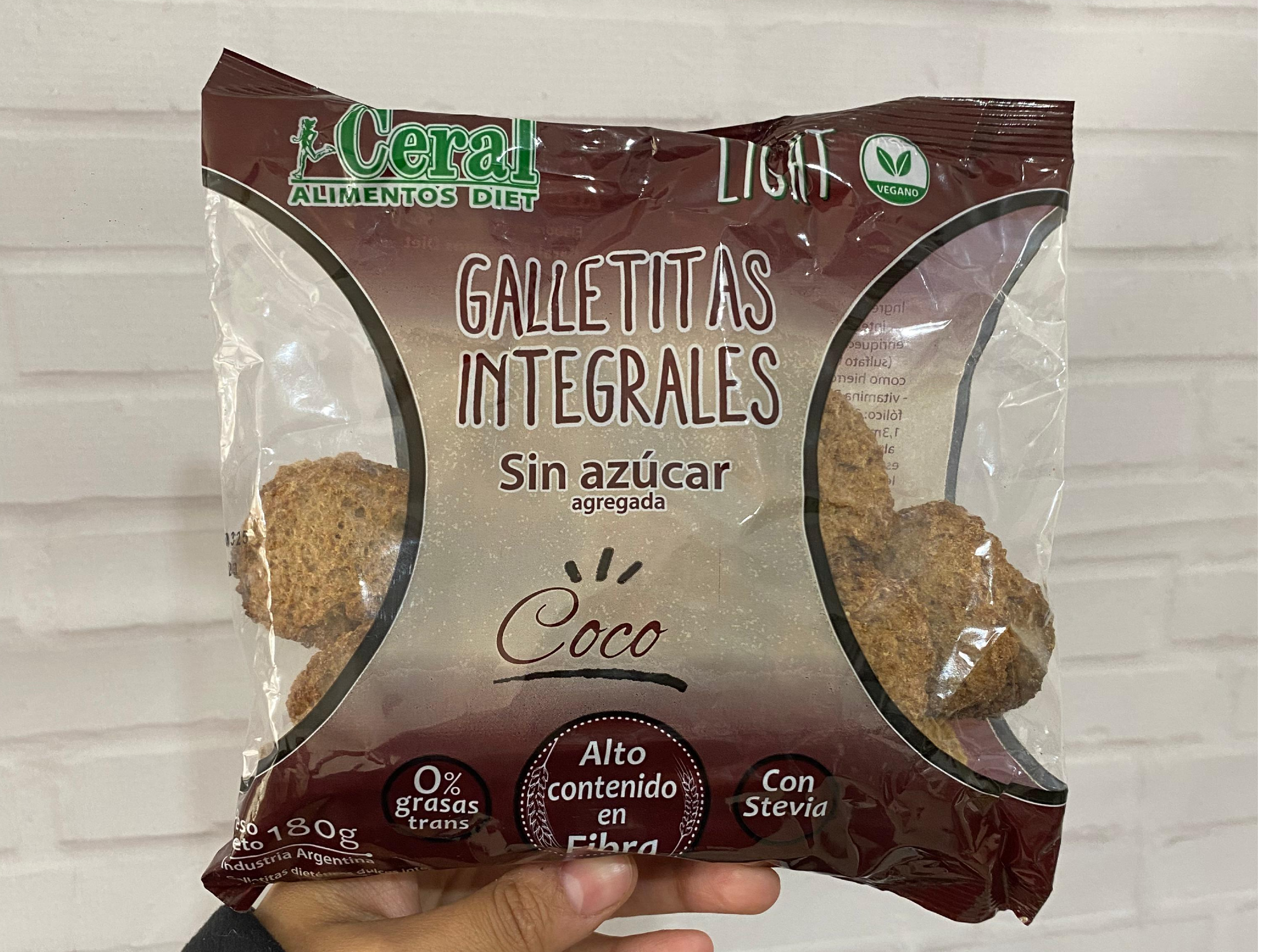 Galletitas integrales sin azucar coco