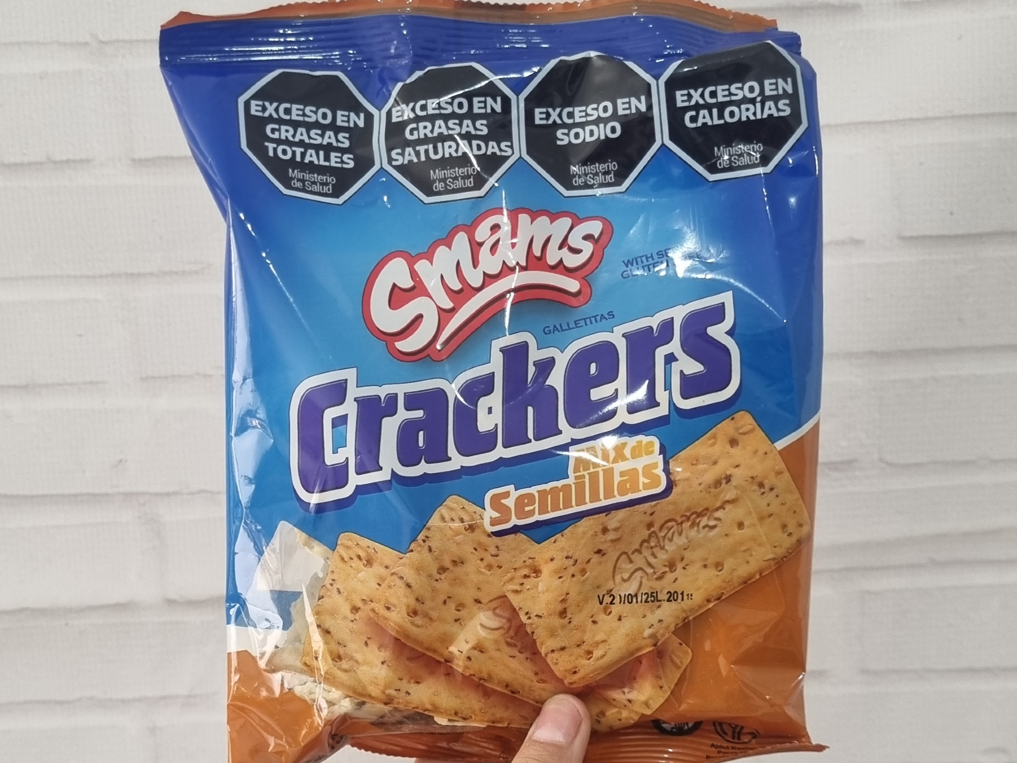 Crackers con semillas Smams