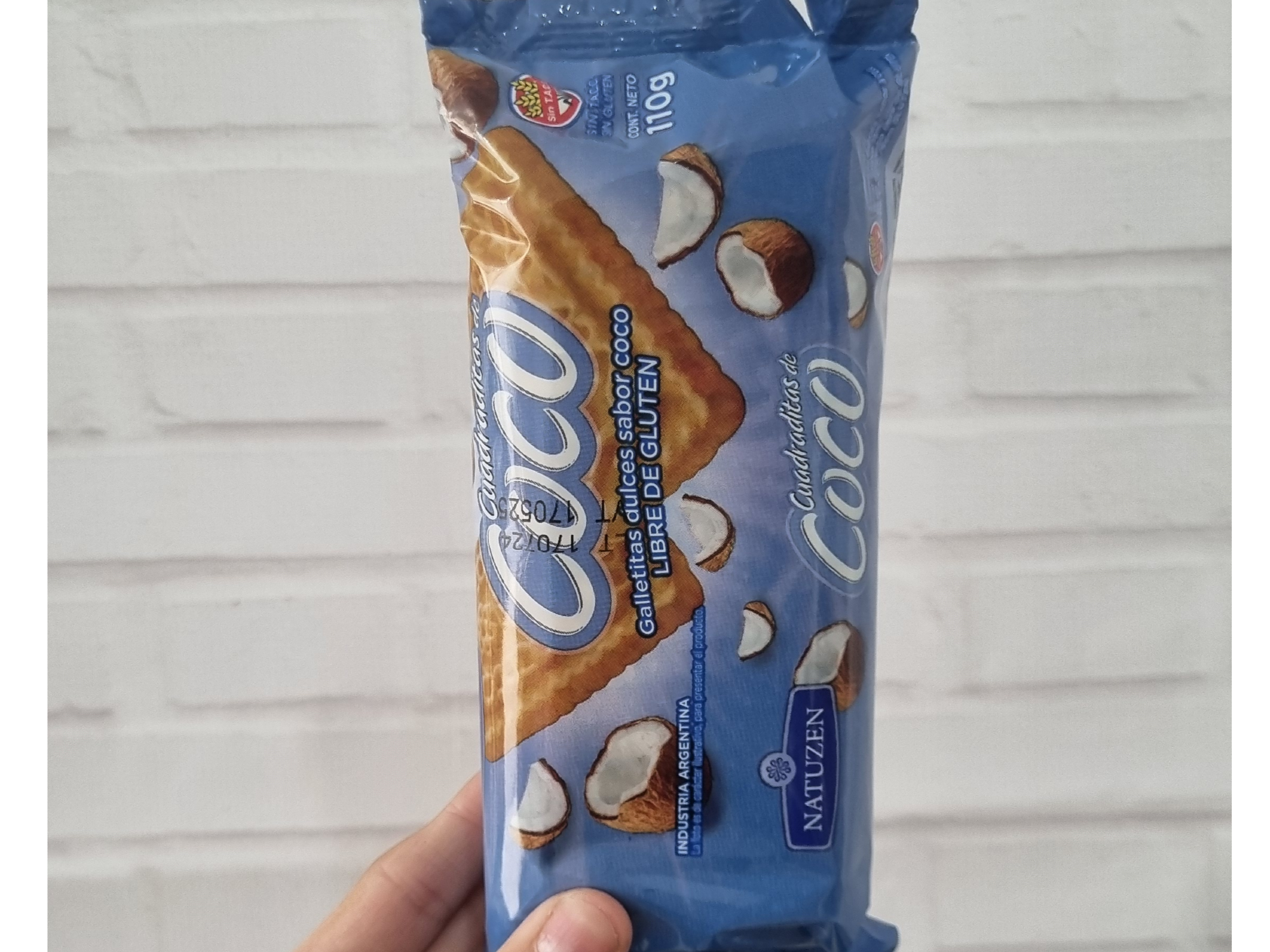 Cuadraditas coco Natuzen