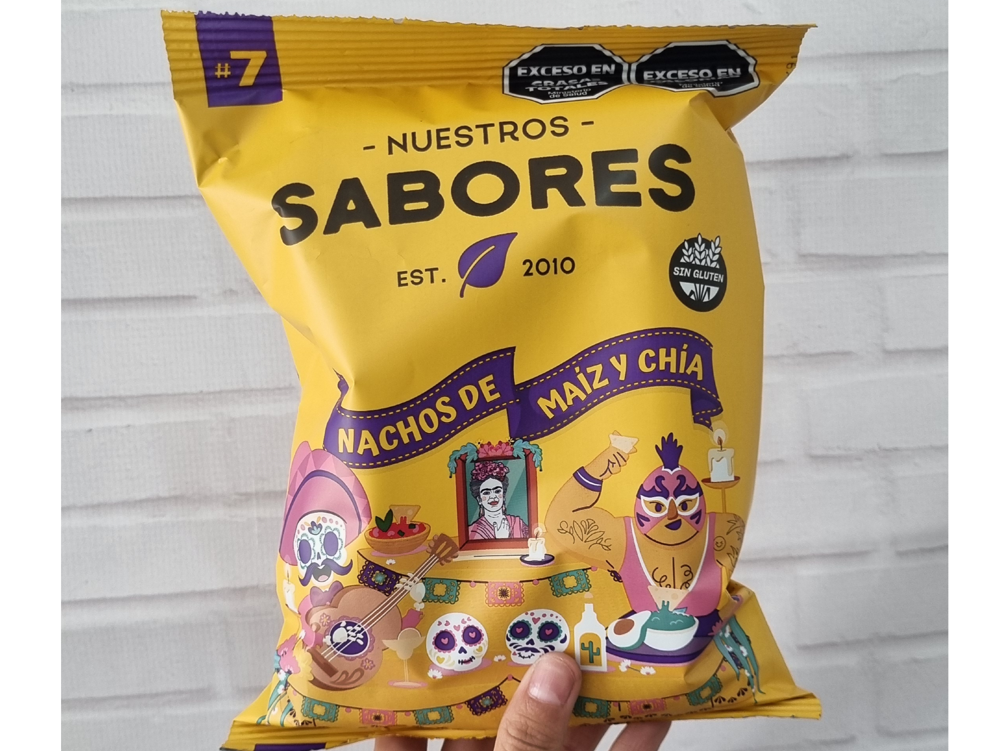 Nuestros sabores Nachos Maiz y chia