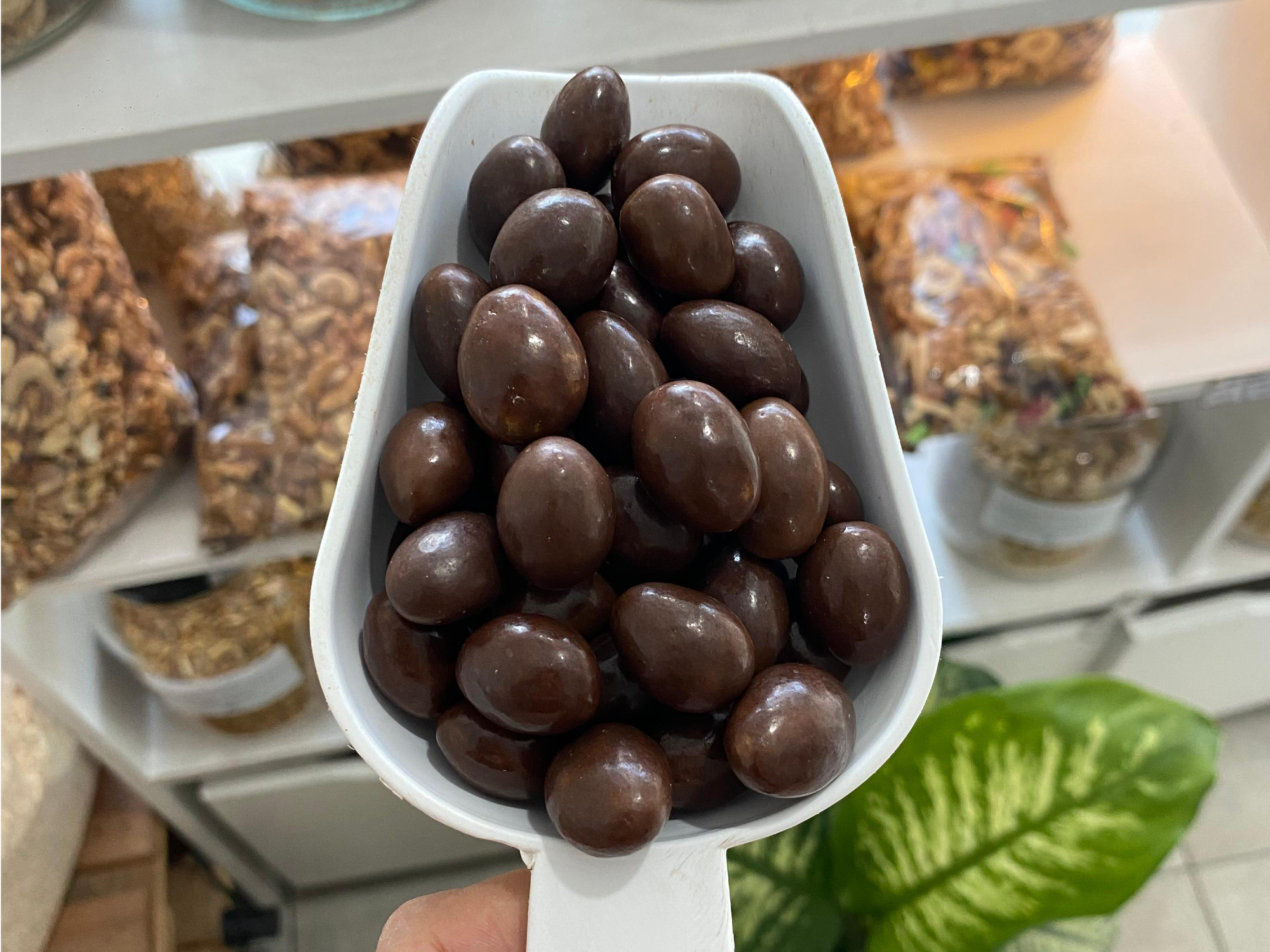 Almendras con chocolate con leche