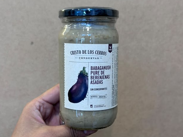 Babaganush pure de berenjenas asadas