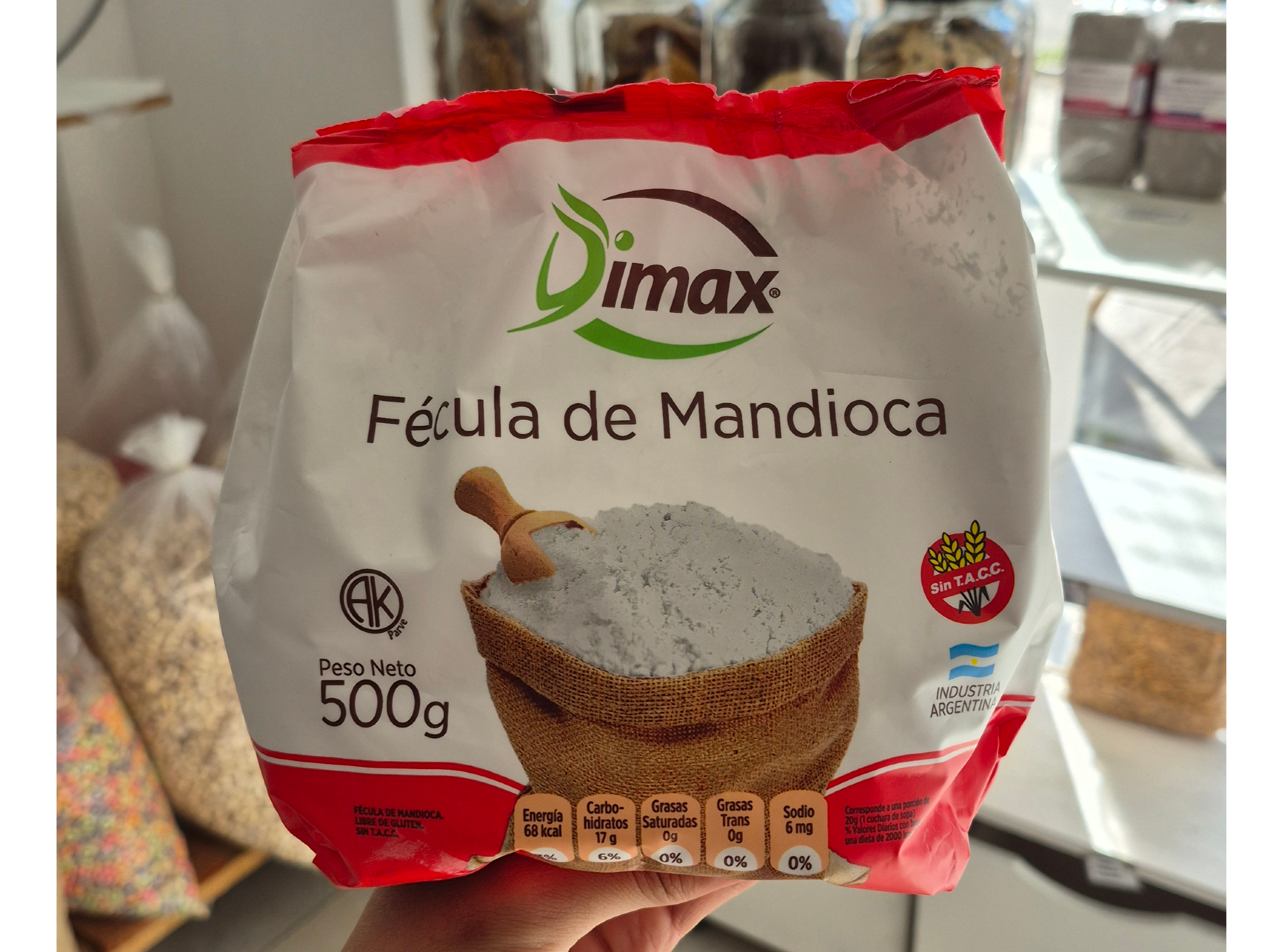 Fecula de mandioca Dimax x500g