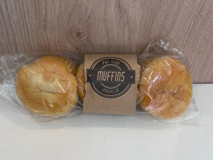 Muffins de pan nube vainilla x3