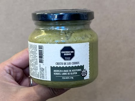 Pasta de aceitunas verdes