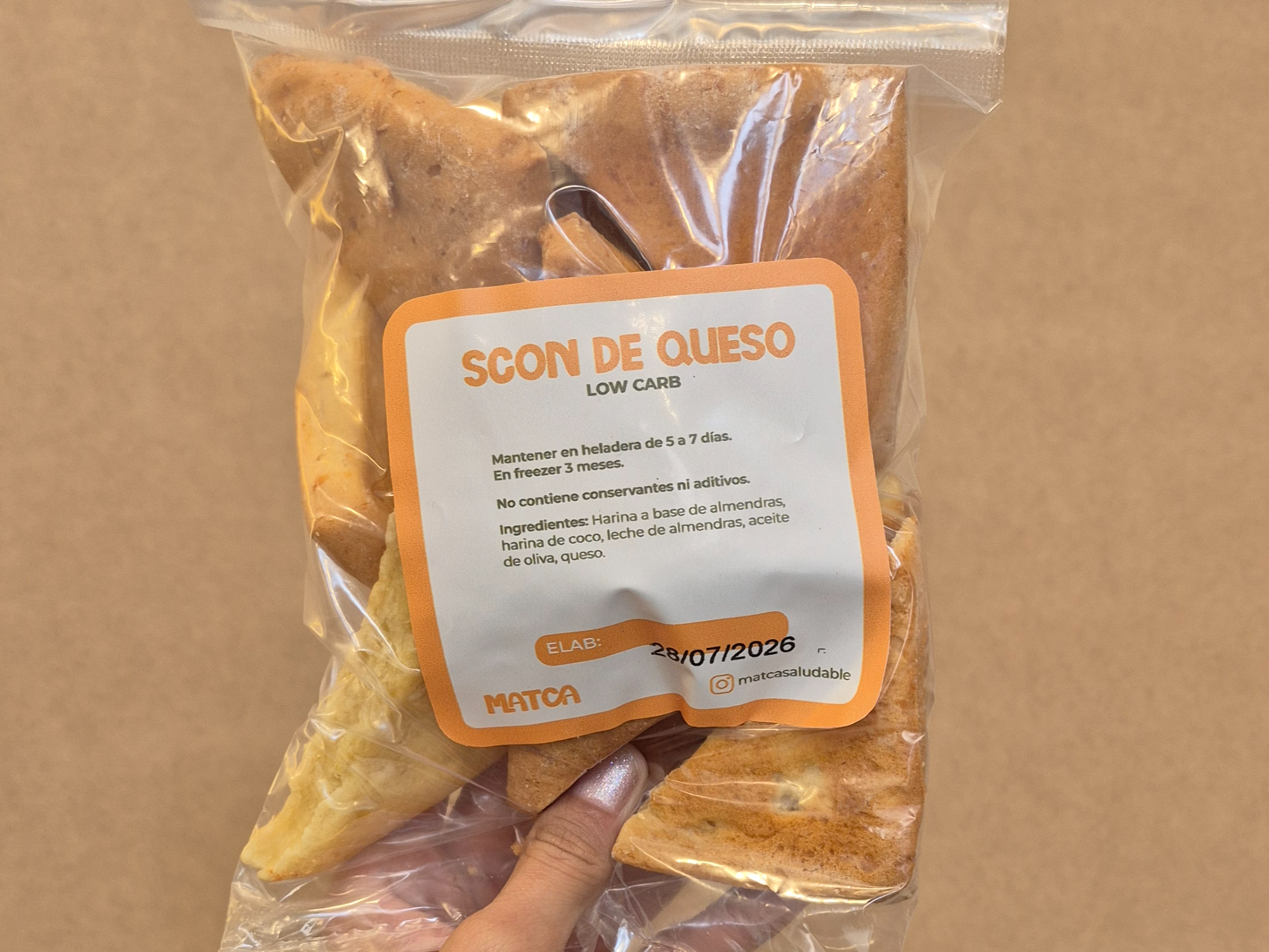 Scones de queso low carb