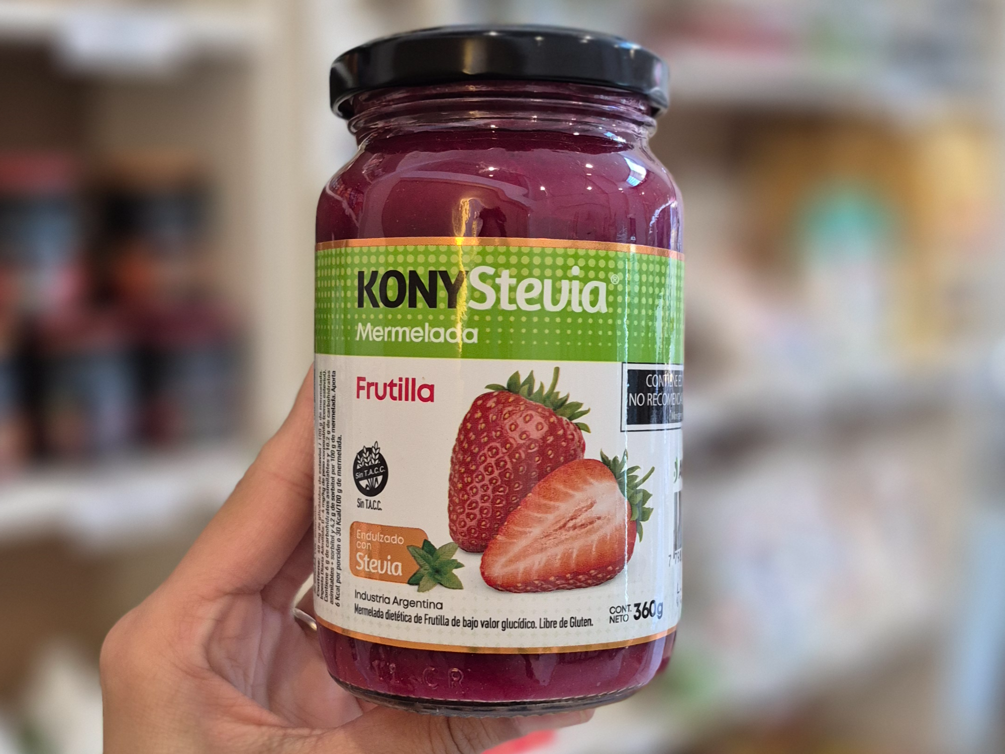 Mermelada con stevia Kony frutilla x360g