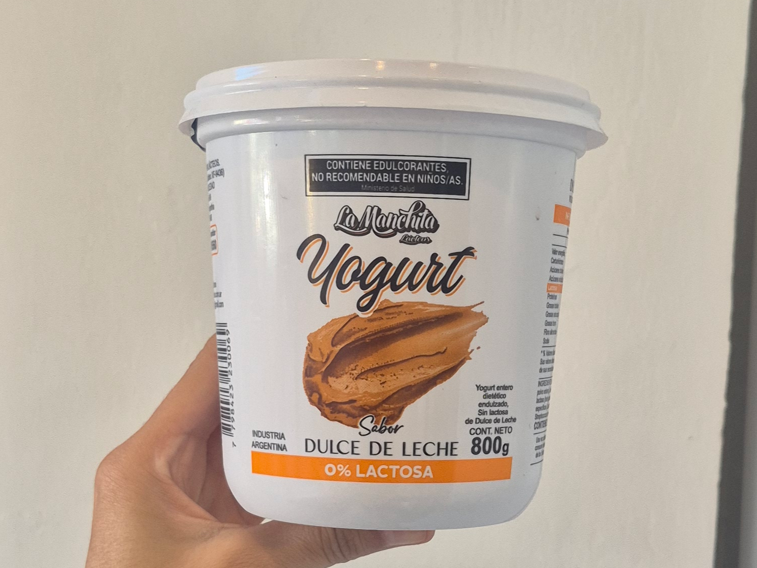 Yogurt La manchita dulce de leche 800gr