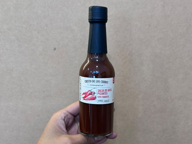 Salsa de ajies picantes tipo tabasco