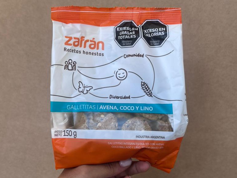 Galletas Zafran avena, coco y lino