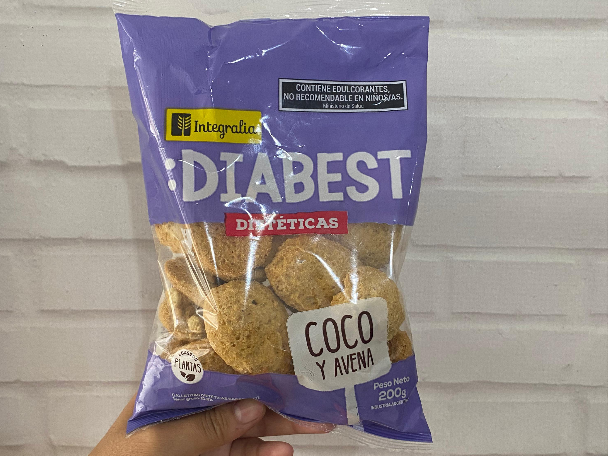 Galletas s/azucar Diabest coco y avena