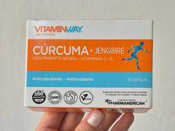 Cúrcuma + jengibre + pimienta negra x30 caps. Vitamin way
