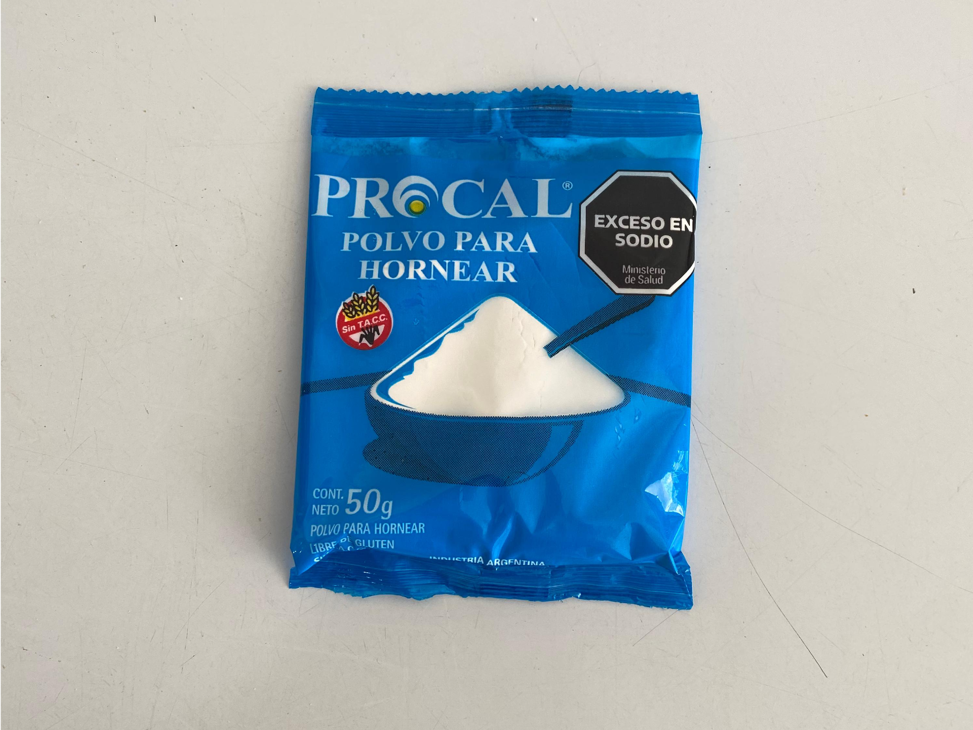 Polvo de hornear sin Tacc