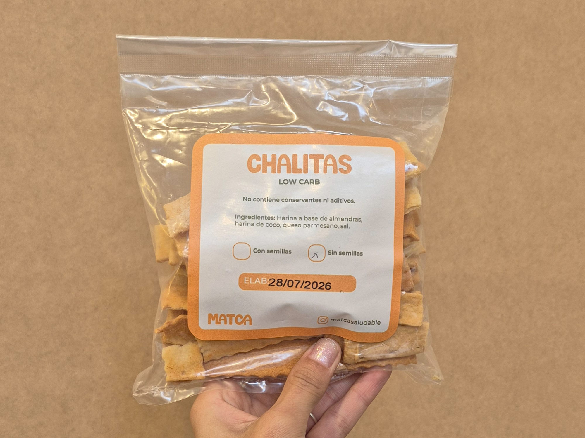 Chalitas sabor queso low carb
