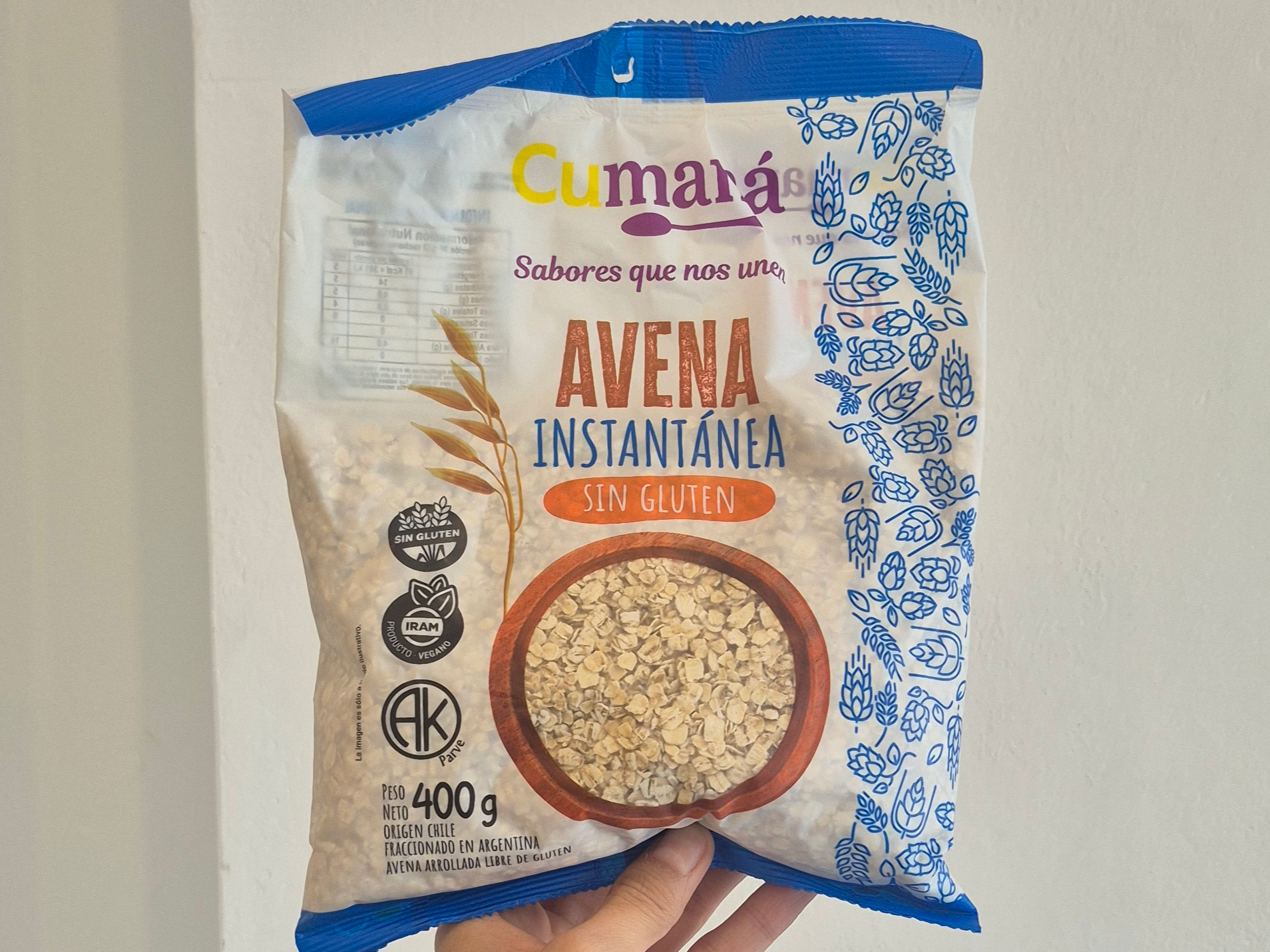 Avena instantanea sin gluten Cumaná