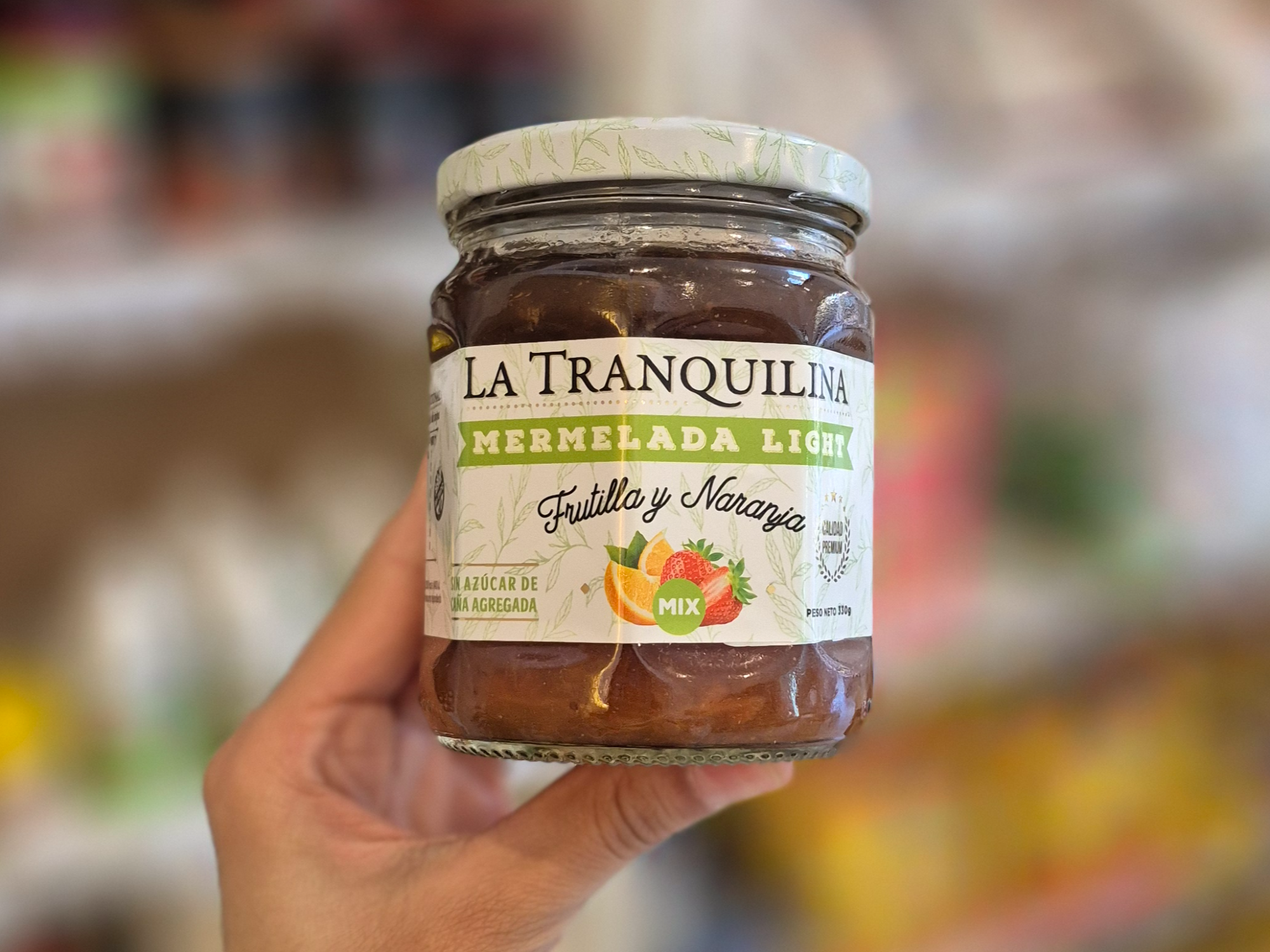 Mermelada sin azucar Frutilla y naranja