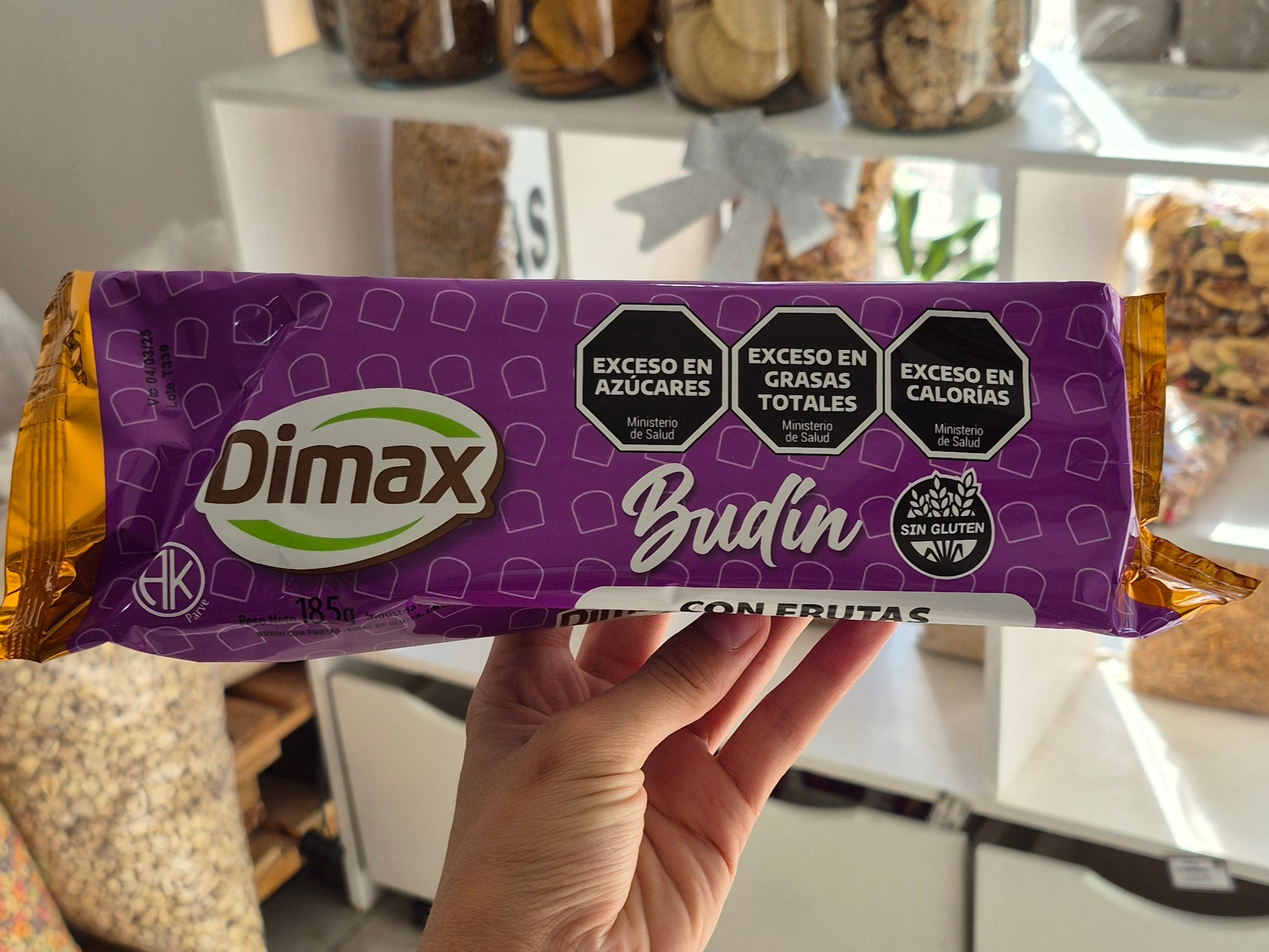 Budin Dimax con frutas