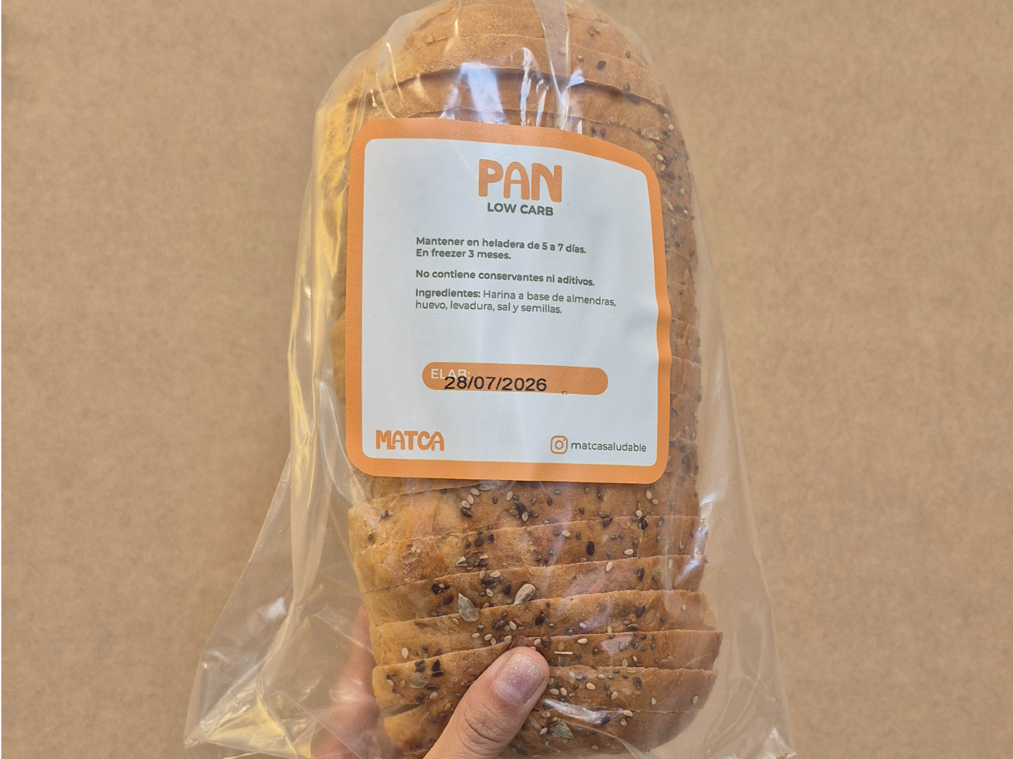 Pan low carb feteado