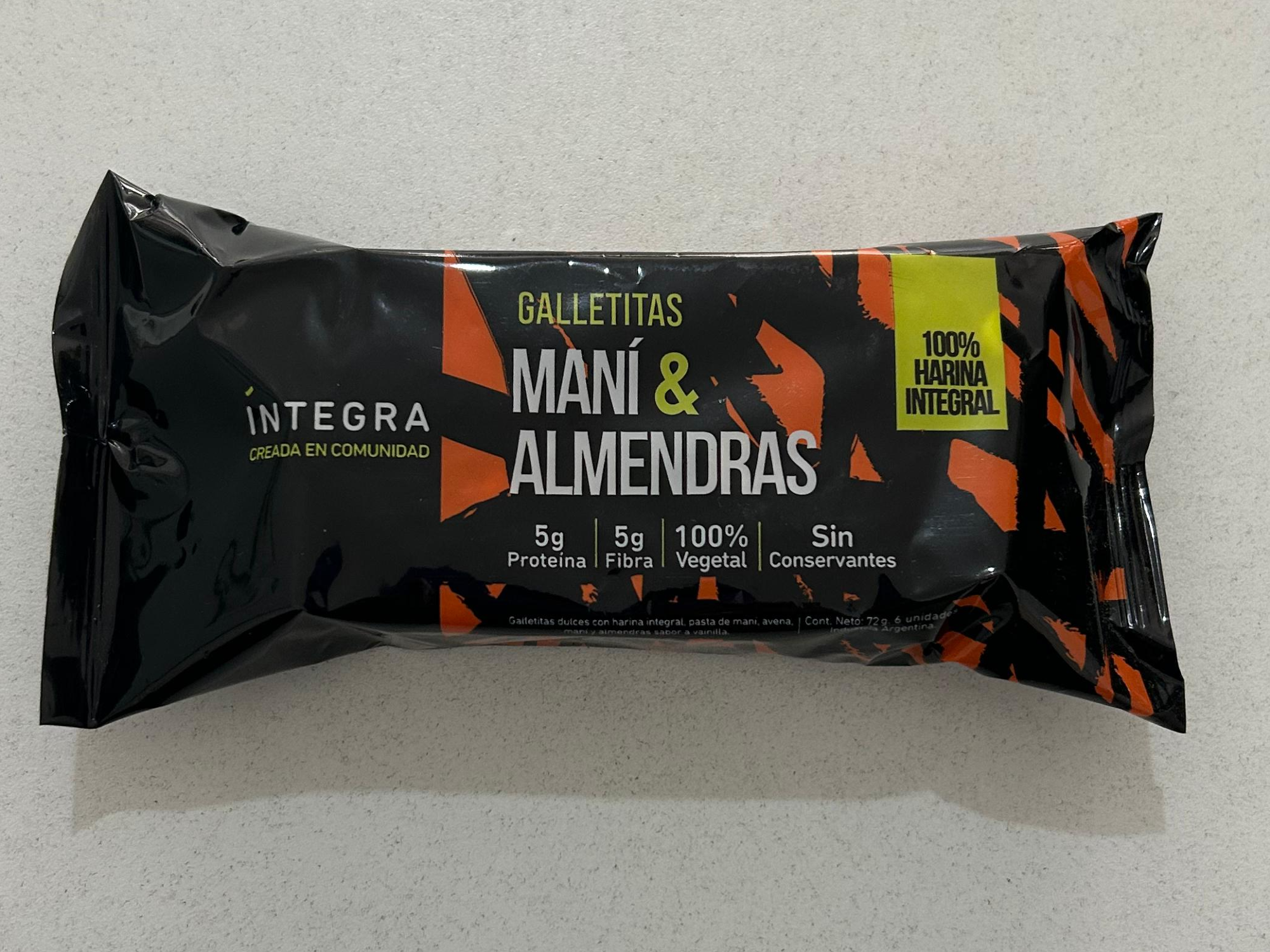 Galletitas integrales Integra mani y almendra x 72g