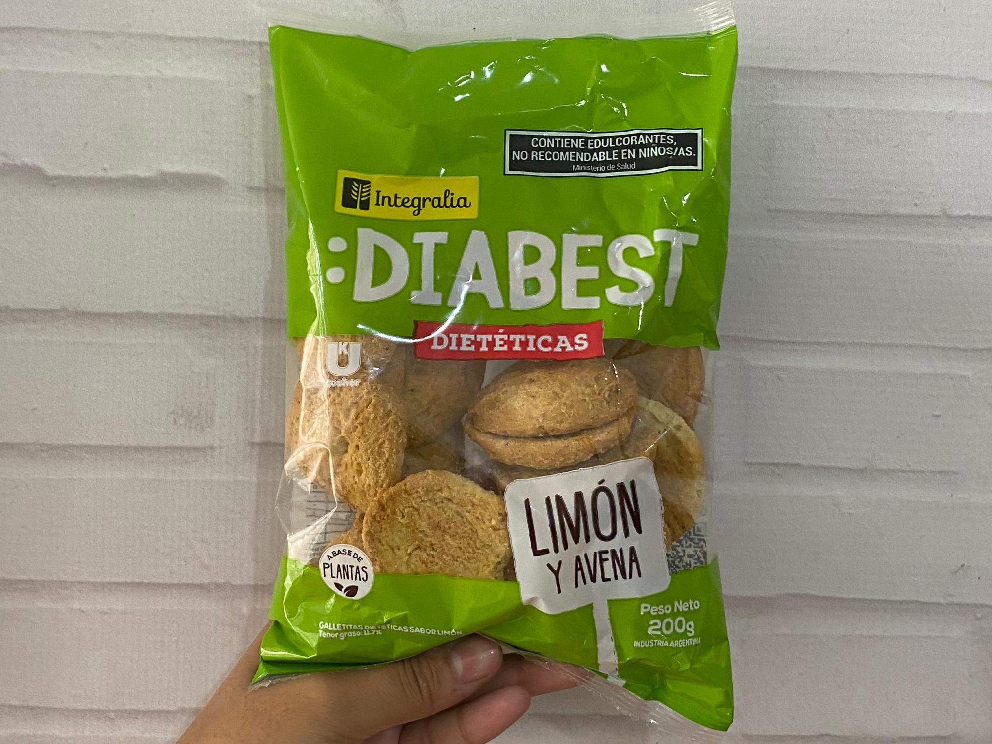Galletas s/azucar Diabest Limon y avena