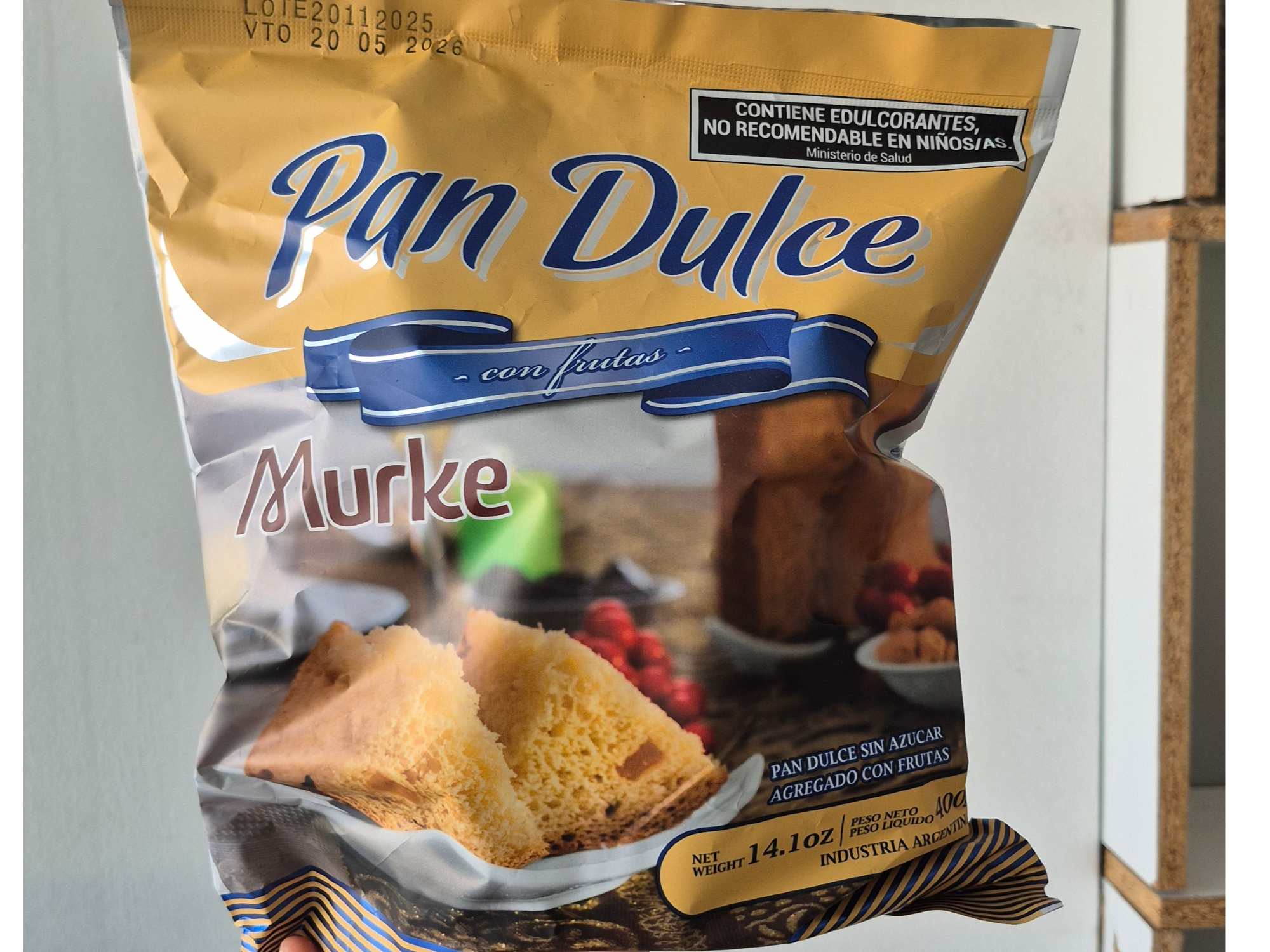 Pan dulce Murke sin azúcar