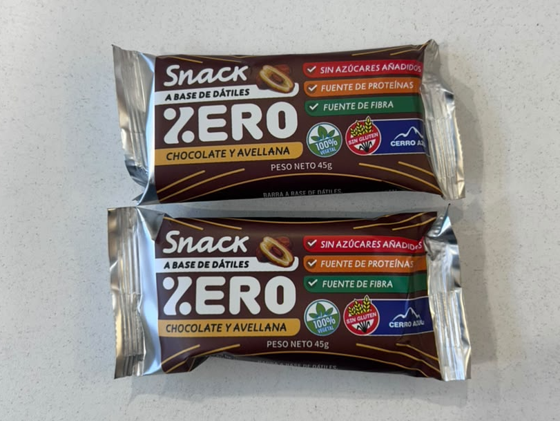 Snack a base de datiles chocolate y avellanas sin azucar