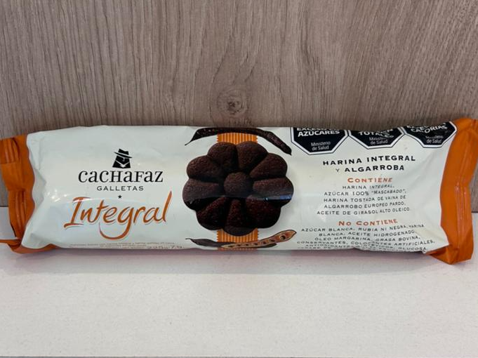 Galletas Cachafaz harina integral y algarroba