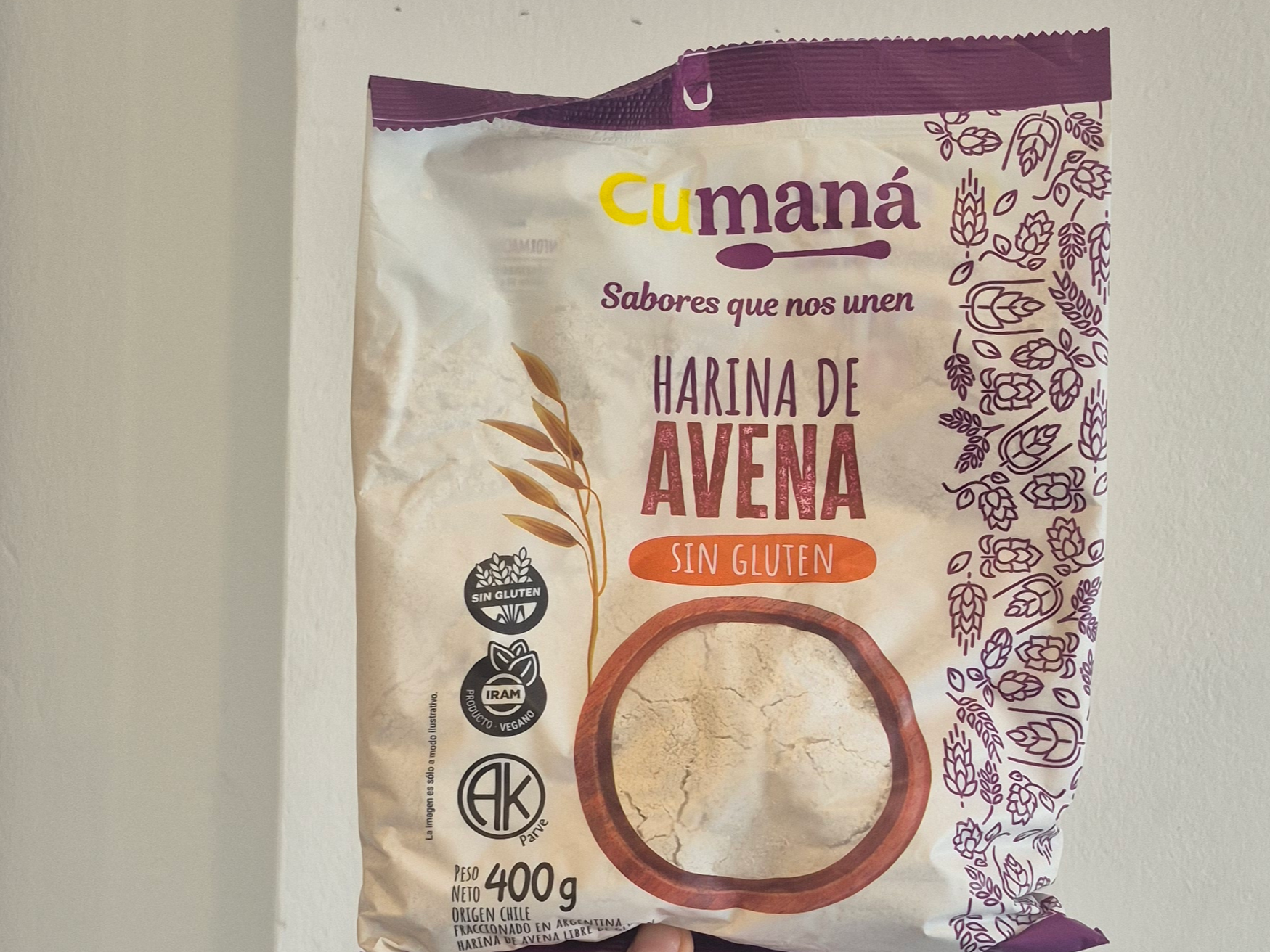 Harina de avena sin gluten Cumaná