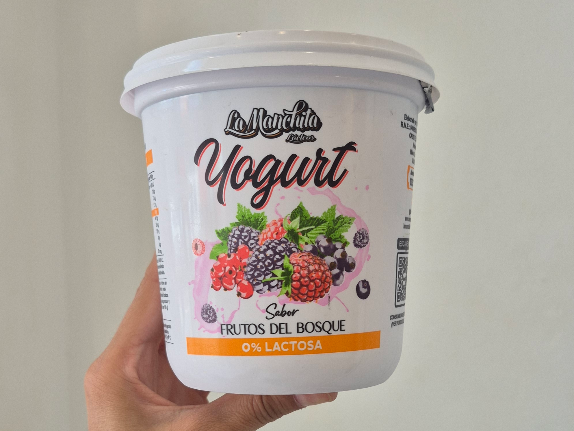Yogurt La manchita frutos rojos x800g